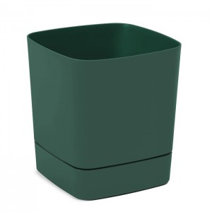 Plastový květináč s podmiskou CLIMA 160×160 mm – avokádo