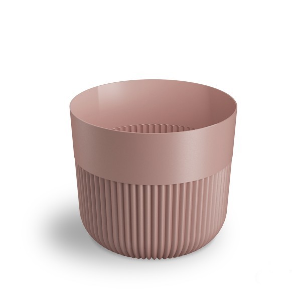 Plastový květináč Alia pudrově růžový 190 mm