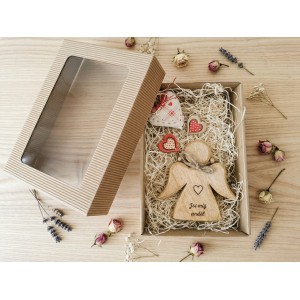 Dárková sada E (anděl + srdce)