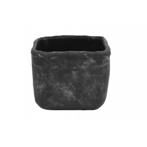 Betonový květináč Anton M – černý 10,5 cm