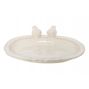 Keramické pítko pro ptáky Lissa L – bílé 27 cm