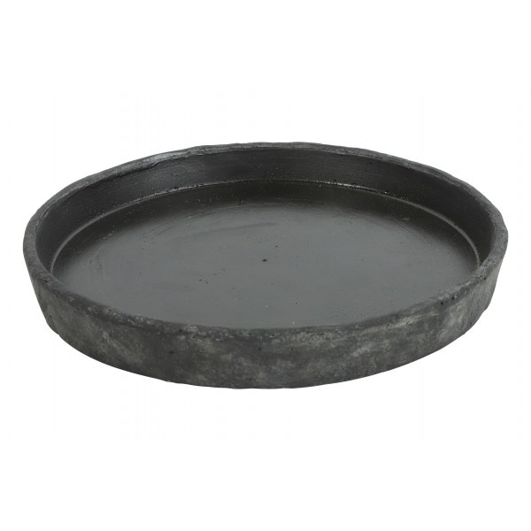 Betonový talíř Alvino XL – černý 25 cm