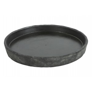 Betonový talíř Alvino XL – černý 25 cm