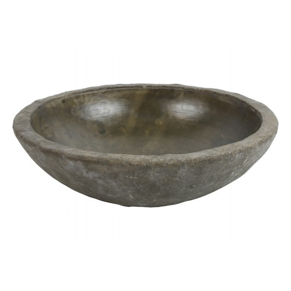 Betonová miska Alvino L – hnědá 30 cm