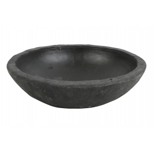 Betonová miska Alvino L – černá 30 cm