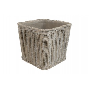 Betonový květináč Sala L – hnědý 16,5 cm