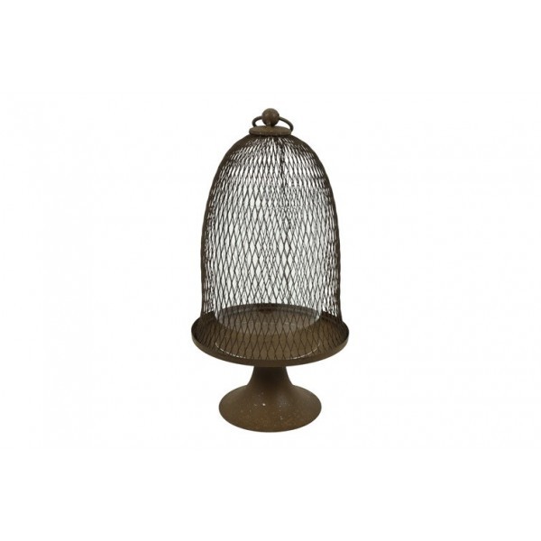 Rezavý kovový svícen Bamhi S – 30 cm