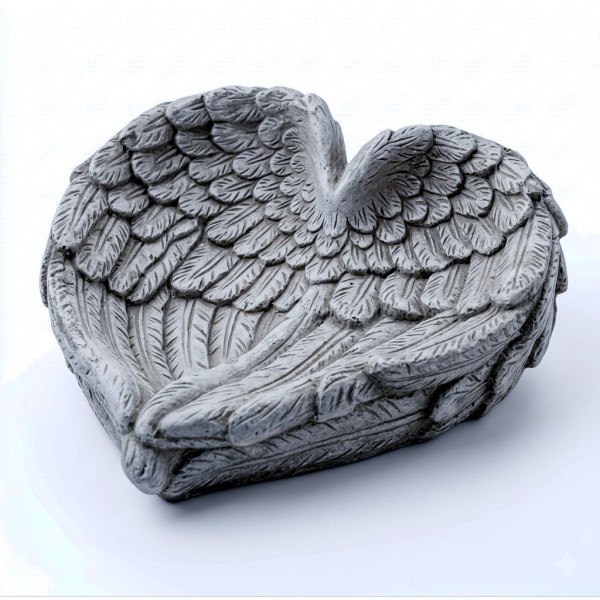 Cementová křídla, tmavě šedá - 26 × 26,5 × 5,5 cm
