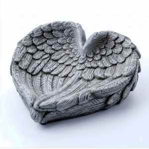 Cementová křídla, tmavě šedá - 26 × 26,5 × 5,5 cm