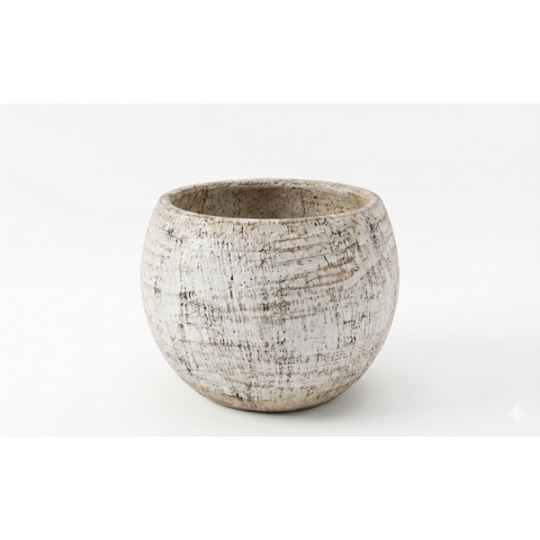 Keramický květináč, přírodní patina - 26 × 26 × 20 cm