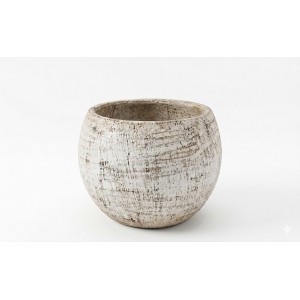 Keramický květináč, přírodní patina - 26 × 26 × 20 cm