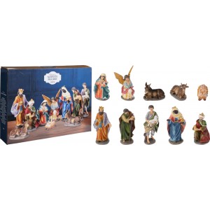 Vánoční betlém – sada 10 figurek z polystonu