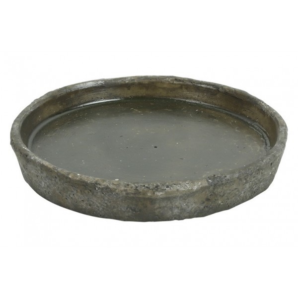 Betonový talíř Alvino M, hnědý, 15 × 15 × 2,5 cm