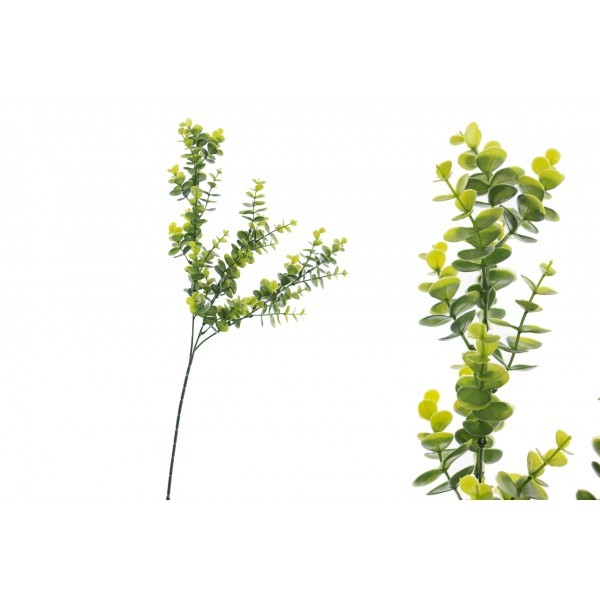 Umělý eukalyptus světle zelený, 65 cm, sada 6 ks