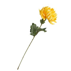 Umělá chryzantéma žlutá, sada 6ks, 60 cm