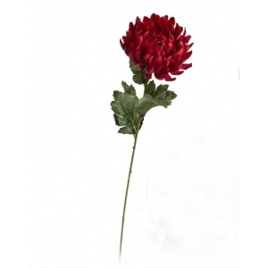 Umělá chryzantéma bordó, sada 6ks, 60 cm