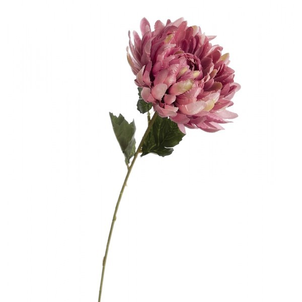 Umělá chryzantéma růžová, sada 6ks, 60 cm