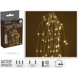 Vánoční osvětlení "vodopád" 40 LED, teplé bílé světlo