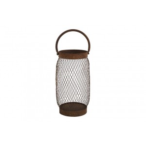 Lucerna Wind Light s rukojetí Katia M – rezavá, 24 cm