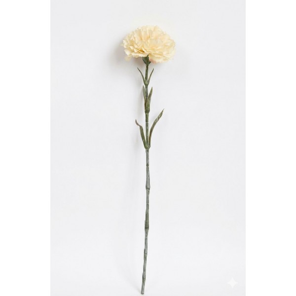 Umělý krémový karafiát 58 cm