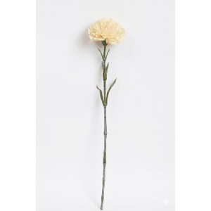Umělý krémový karafiát 58 cm