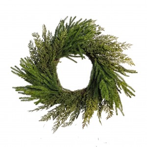 Umělý jehličnatý věnec 60 cm - smrček