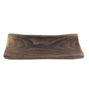 Dřevěný podnos / tác – obdélník, tmavě hnědý – 45 × 23 × 5 cm