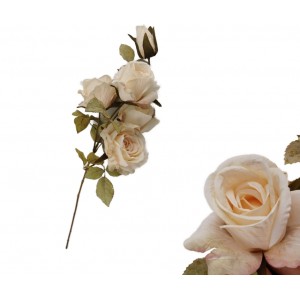 Umělá kytice bílých růží – 78 cm