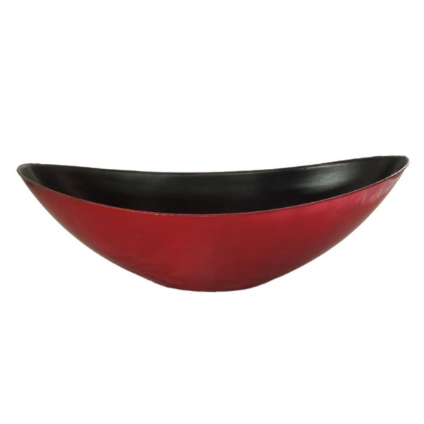 Červená plastová lodička 39 × 12 × 13 cm