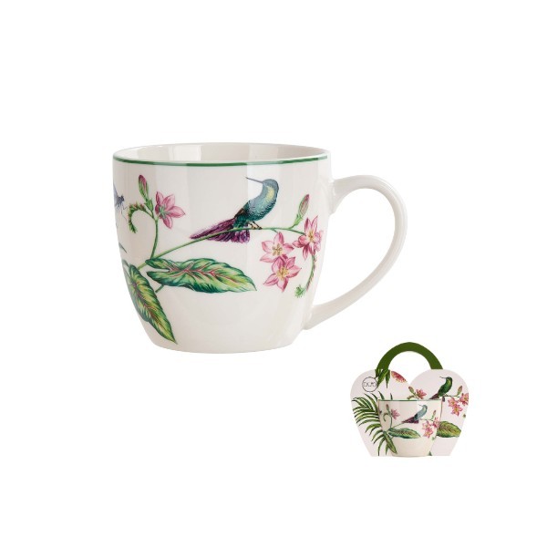 Porcelánový hrnek 460 ml v dárkovém košíčku SOUND OF PARADISE 