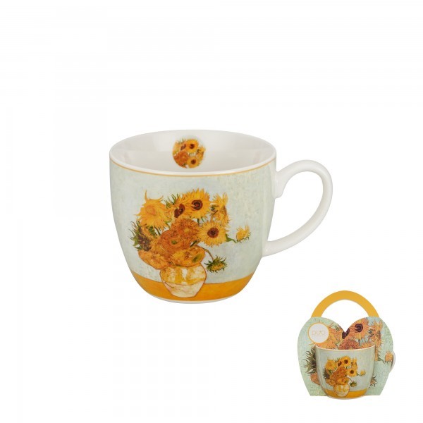 Porcelánový hrnek 460 ml v dárkové krabičce SUNFLOWERS