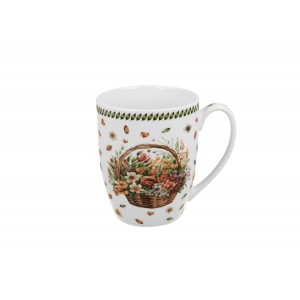 Porcelánový hrnek 350 ml v dárkové krabičce KOŠ KVĚTŮ 