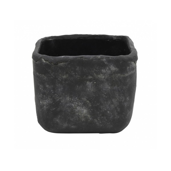 Betonový květináč Anton XL – černý 15 cm