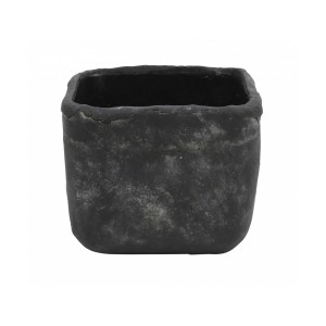 Betonový květináč Anton XL – černý 15 cm
