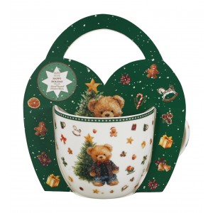 Vánoční hrnek TEDDY NOEL 460 ml v dárkovém košíčku
