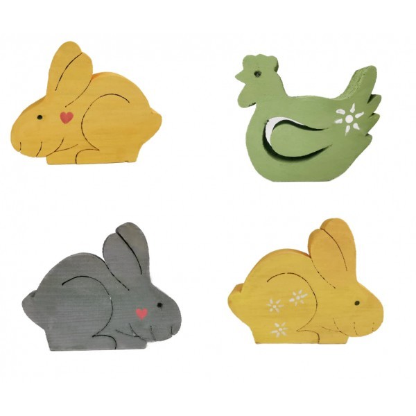 Dřevěné zvířatka - různé druhy