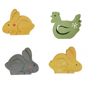 Dřevěné zvířatka - různé druhy