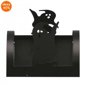 Kovový svícen černý