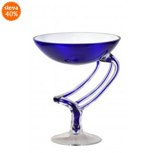 Skleněná váza 29/190 modrá