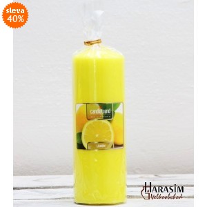 Svíčka válec Lemon 16,5 cm