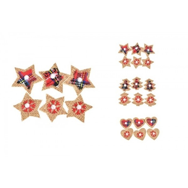 Vánoční dekorace - sada 6 ks