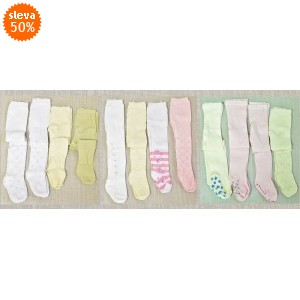 Dětské punčocháče dívčí, sada 4 ks, vel. 68-74, 80-86