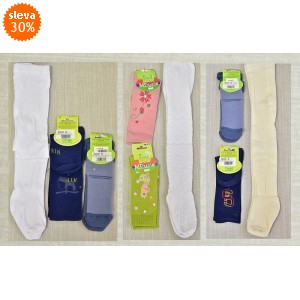 Dětské punčocháče vel. 92-98 2 ks, ponožky 13-20