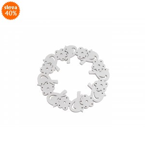 Dřevěný věnec Ptáčci balení 5 ks, 15 cm