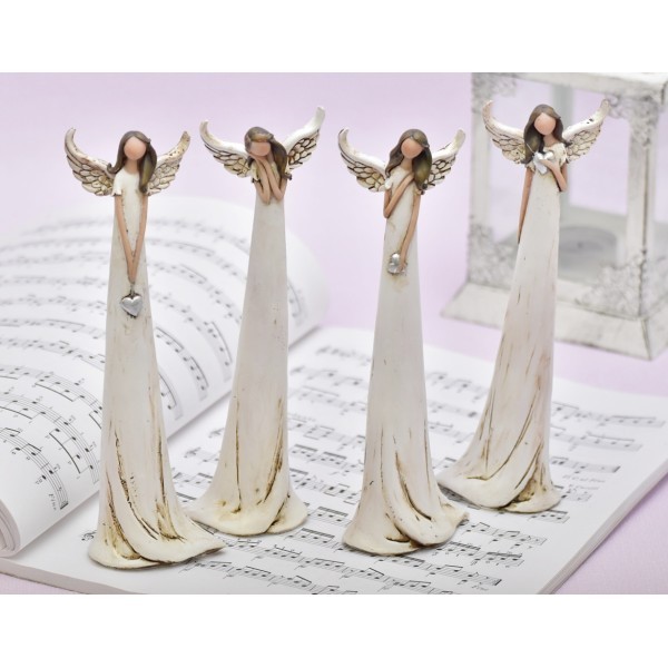 Anděl Zafrire 21 cm, mix druhů, sada 4ks