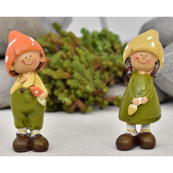 Skřítek Kid holka a kluk balení 2 ks, 10,5 cm