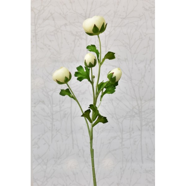 Umělá kamélie krémová, 68 cm