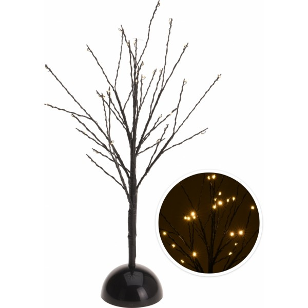Svítící strom černý 40cm 32 LED