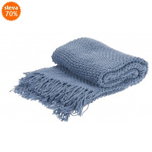 Pléd modrý 130x170 cm