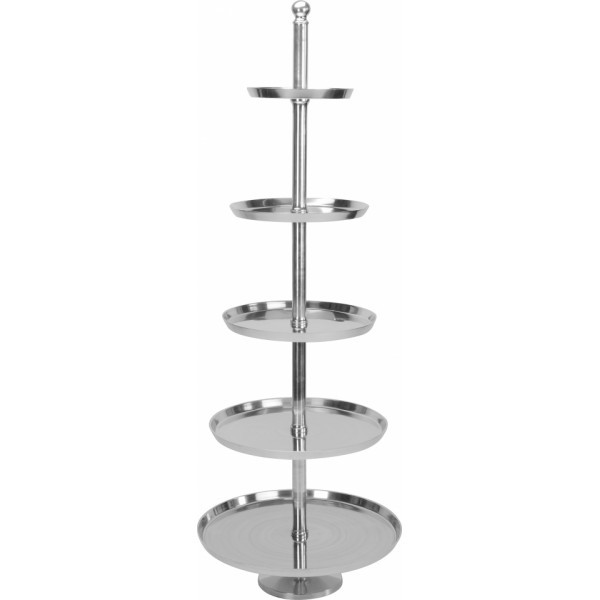 Pětipatrový hliníkový podnos/etažér 170 cm